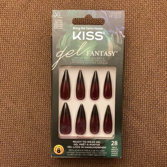 ⚜️Kiss XL Gel Fantasy Ombré Stiletto Faux Nails! - Picture 2 of 8